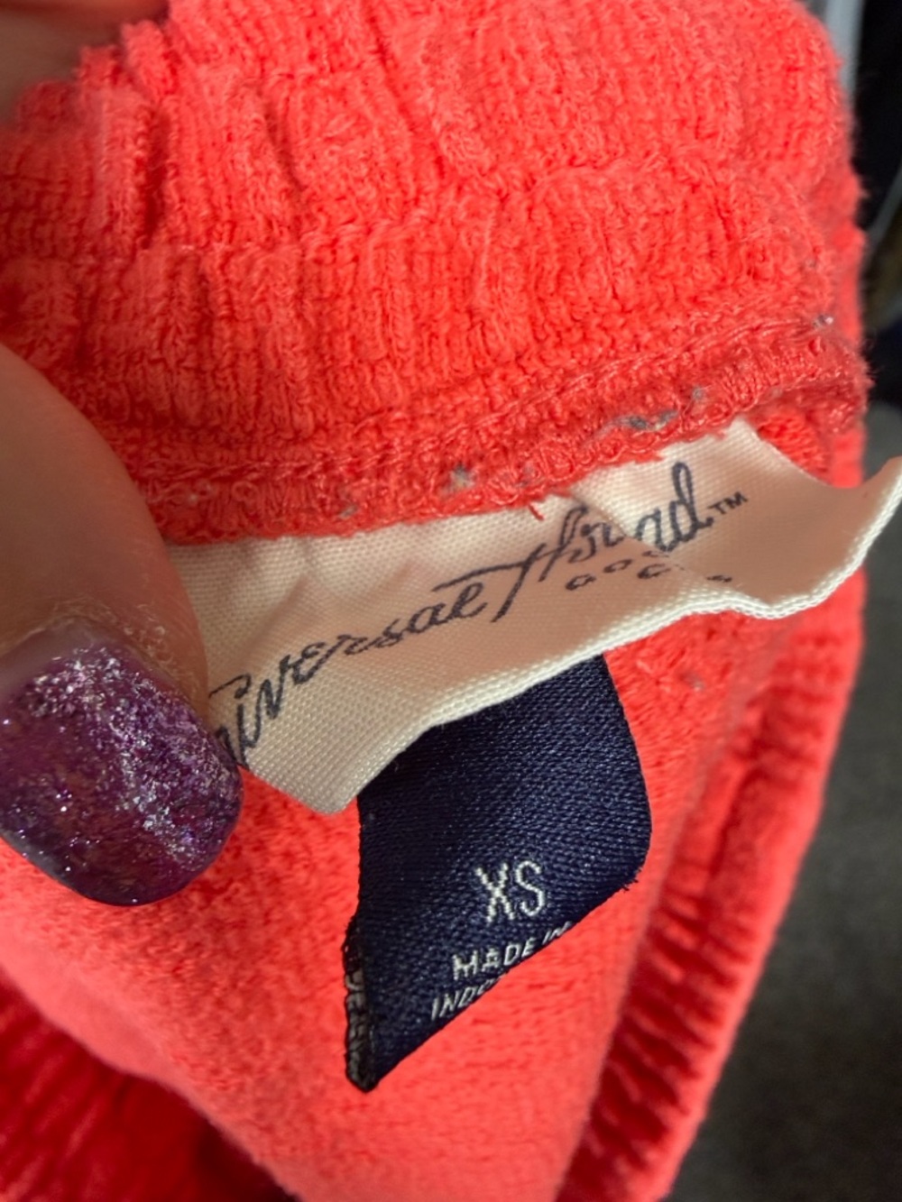 Universal Thread Coral Orange Drawstring Lounge S… - image 4